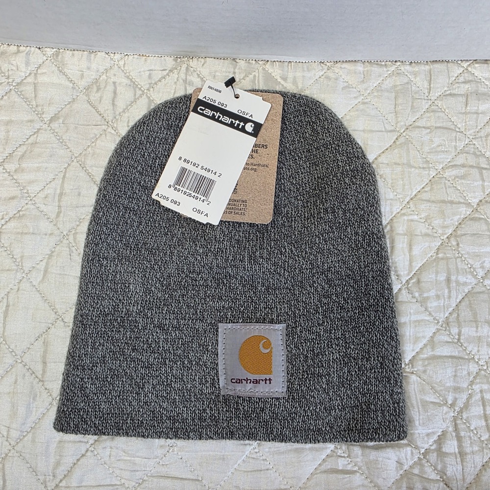 Brand New w/ tags Carhartt Knit Beanie One size Grey Heather Beanie A205 093